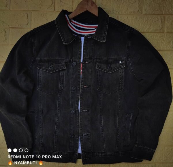 Black/ Brown Denim Jacket