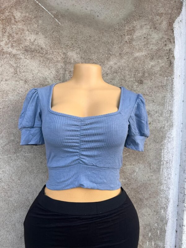 Blue Crop top